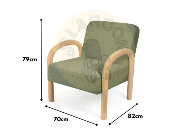 Butaca Dorothy Poliester Verde 70x82x79 Cm – Somcasa (4)