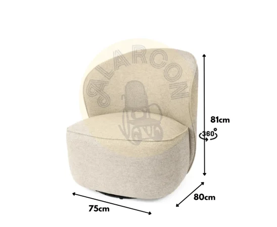 Butaca Havana Poliester Beige 75x80x81 Cm – Somcasa (1)