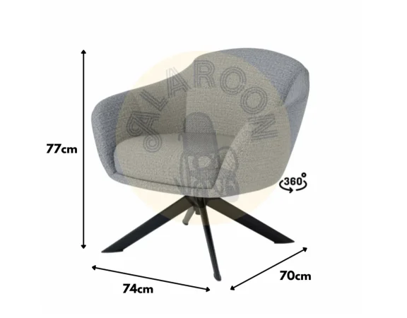 Butaca Limasol Poliester Gris 74x70x77 Cm – Somcasa (3)