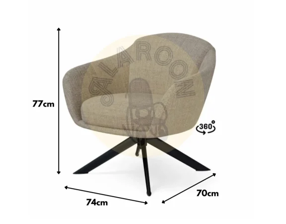 Butaca Limasol Poliester Taupe 74x70x77 Cm – Somcasa (1)