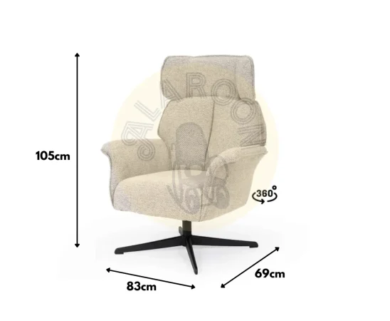 Butaca Lynn Poliester Beige 83x69x105 Cm – Somcasa (3)