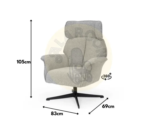 Butaca Lynn Poliester Gris 83x69x105 Cm – Somcasa (4)