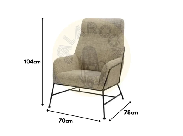 Butaca Malibu Poliester Taupe 70x78x104 Cm – Somcasa (4)