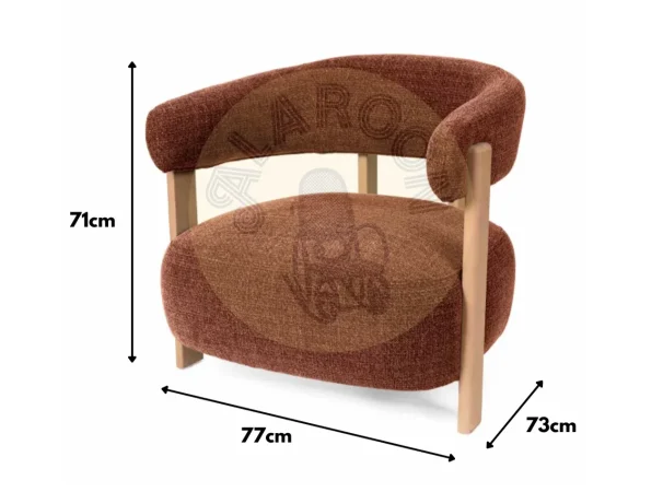Butaca Manila Poliester Terracota 77x73x71 Cm – Somcasa (3)