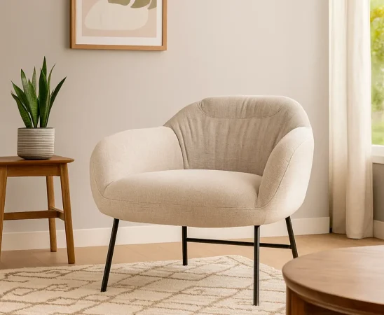 Butaca Namur Poliester Beige 83x80x73 Cm – Somcasa (3)