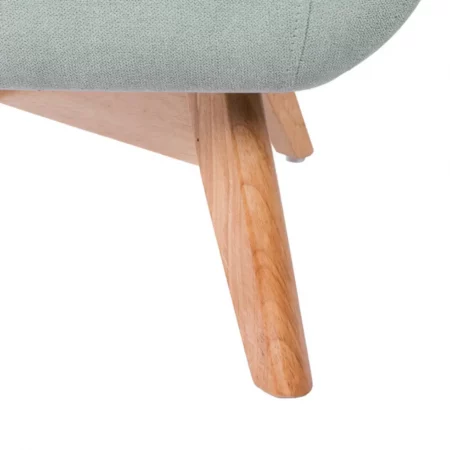 Butaca Tapizada Tela Verde Menta Patas Madera Natural Modelo Lisboa - Somcasa (6)
