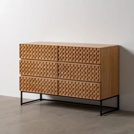 CÓMODA NATURAL DM-MADERA 118 X 42 X 77 CM-1