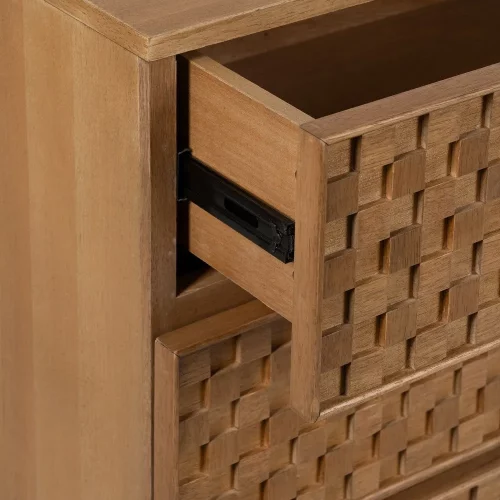CÓMODA NATURAL DM-MADERA 118 X 42 X 77 CM-4