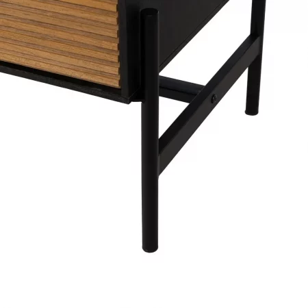 CÓMODA NEGRO-NATURAL DM-MADERA 104 X 40 X 81,50 CM-7