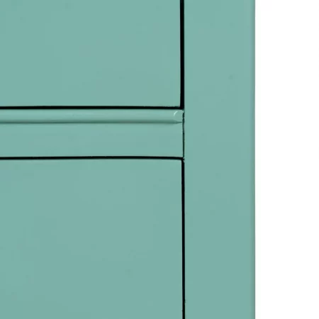 CÓMODA TURQUESA MADERA 93 X 38 X 78 CM-8