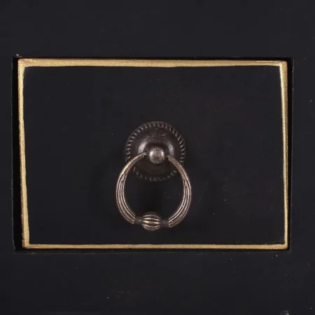 CONSOLA 2 PUERTAS Y 6 CAJONES NEGRO 63 X 26 X 80 CM IXIA4