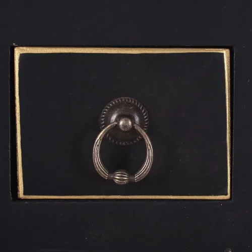 CONSOLA 2 PUERTAS Y 6 CAJONES NEGRO 63 X 26 X 80 CM IXIA4