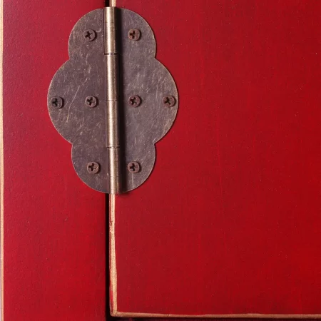CONSOLA 2 PUERTAS Y 6 CAJONES ROJO 63 X 26 X 80 CM IXIA3