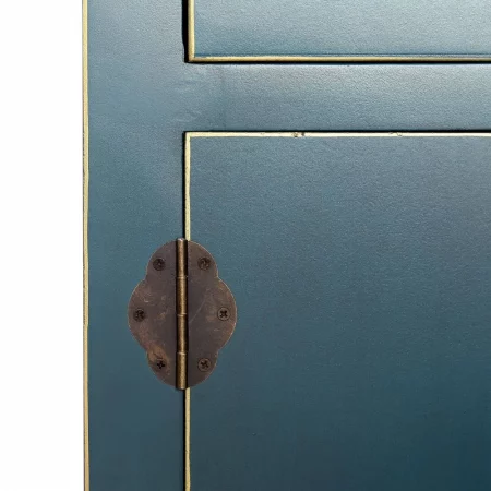 CONSOLA 4 PUERTAS Y 3 CAJONES AZUL DM 95 X 26 X 90 CM IXIA4