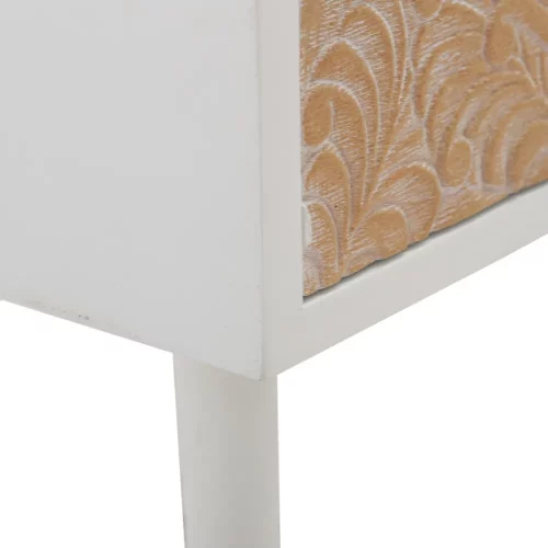 CONSOLA BLANCO-NATURAL MADERA DE PINO 90 X 40 X 77 CM IXIA4