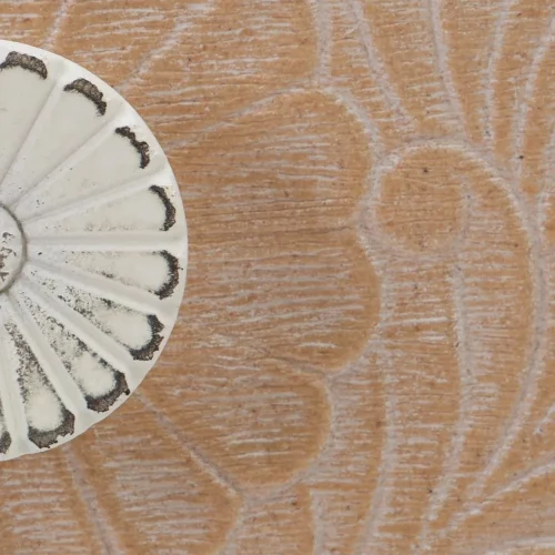 CONSOLA BLANCO-NATURAL MADERA DE PINO 90 X 40 X 77 CM IXIA5