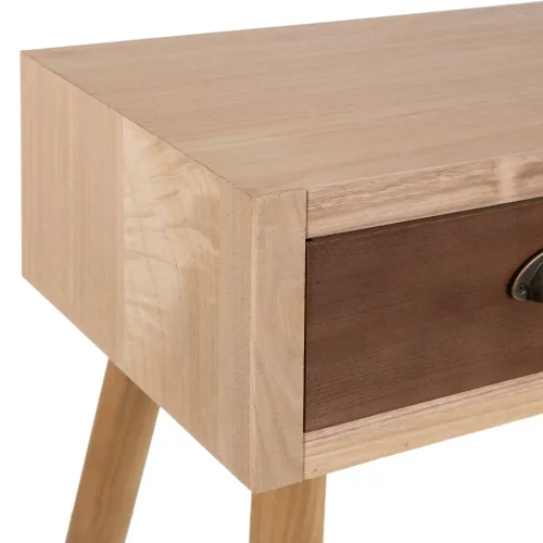 CONSOLA CREMA-NATURAL MADERA-RATÁN 110 X 30 X 78 CM IXIA5