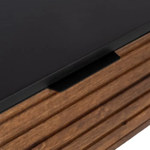 CONSOLA MARRÓN-NEGRO MADERA-HIERRO 110 X 40 X 76 CM-7