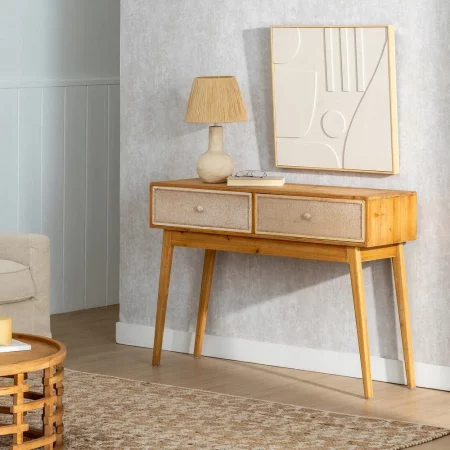 CONSOLA NATURAL DM-MADERA 115 X 37 X 80 CM-7