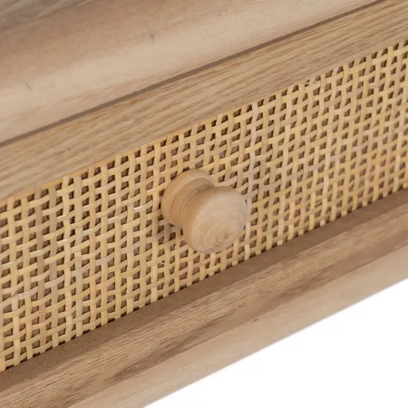 CONSOLA NATURAL MADERA PAULONIA-DM 90 X 35 X 78 CM-4