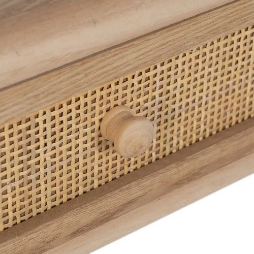 CONSOLA NATURAL MADERA PAULONIA-DM 90 X 35 X 78 CM-4
