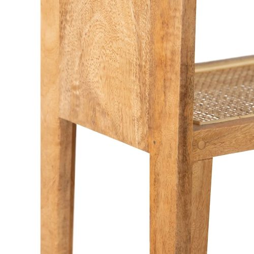 CONSOLA NATURAL MADERA-RATÁN SALÓN 90 X 25 X 80 CM IXIA5
