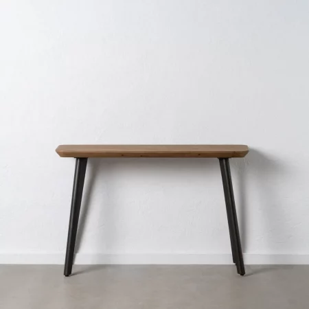 CONSOLA NATURAL-NEGRO MADERA-METAL 120 X 33 X 77 CM-1