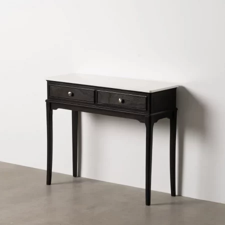 CONSOLA NEGRO MÁRMOL-DM 90 X 33 X 76 CM-1