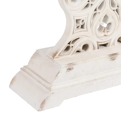 CONSOLA ROSETÓN NATURAL-BLANCO MADERA 120 X 38 X 87 CM IXIA6