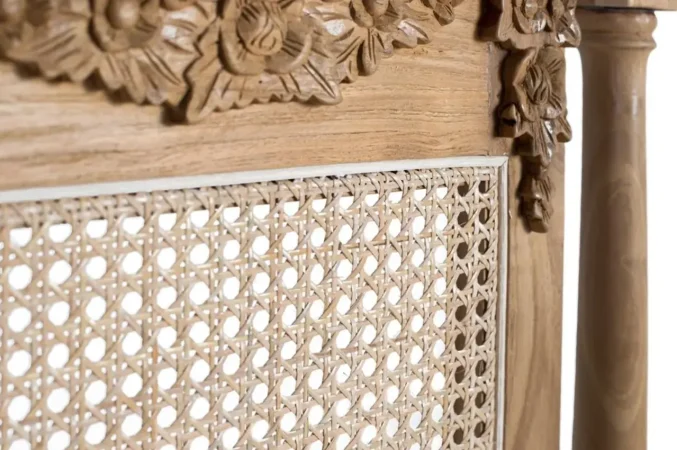 Cabecero Madera Maciza de Teka 174x6x146 Cm - Giner y Colomer (2)