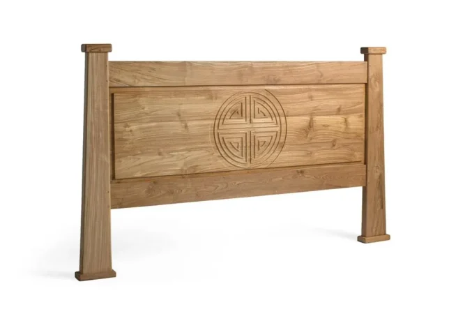 Cabecero Madera Maciza de Teka 183x8x110 Cm - Giner y Colomer (2)