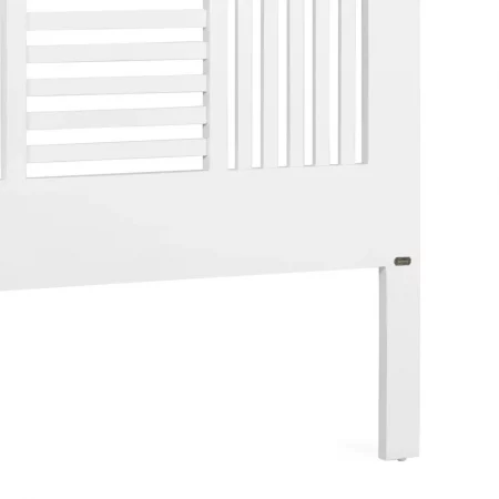 Cabecero Matrimonio Blanco Mod. Barrotes Madera Mindi Colección Everest 165x135x3 Cm - Moycor (3)