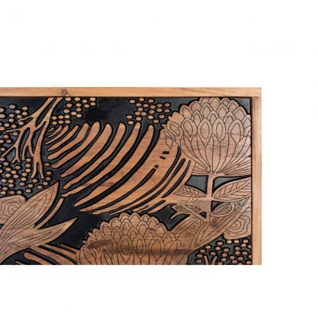 Cabecero MatrimonioPanel Tallado Madera Maciza Colección Tropicana 166x6x81 Cm - Giner y Colomer (3)