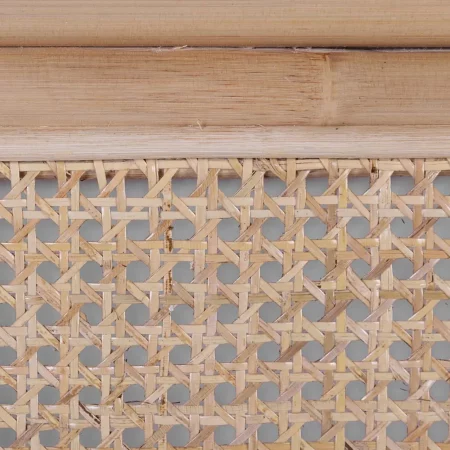Cabecero de Matrimonio Rectangular en Madera de Ratán y Rejilla 165x5x75 Cm - Moycor (3)