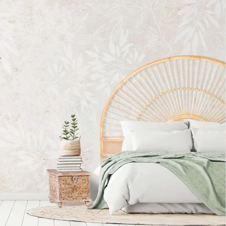 Cabecero de Matrimonio en Madera de Ratán con Rejillas 165x5x125 Cm - Moycor (4)