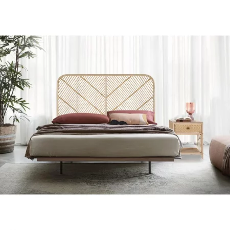 Cabezal Cama de Matrimonio Caña Natural 150x3,5x120 Cm - Giner y Colomer (2)