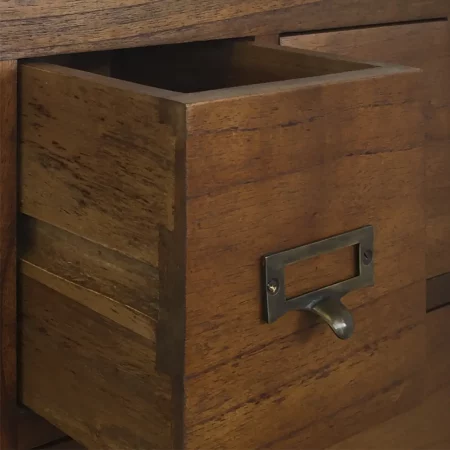 Cajonera en Madera de Mindi con 14 Cajones Modelo Star 90x35x90 Cm - Moycor (3)