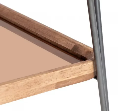 Camarera Madera de Caucho y Hierro Natural 50x50x65 Cm - IXIA (6)