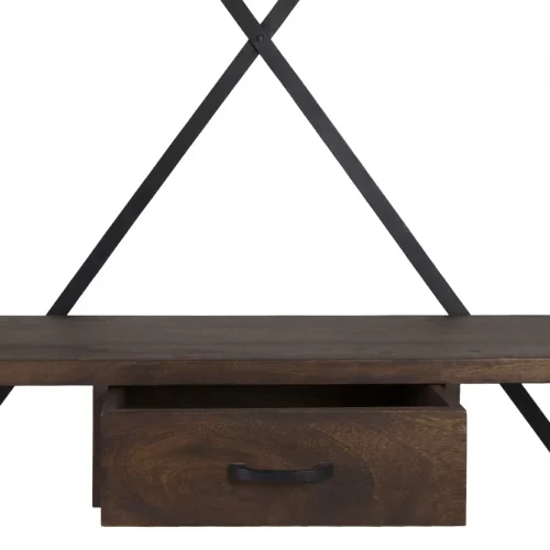 Colgador Madera Mango con 1 Cajón + 2 Estantes Colección Pipa 135x55x188 Cm - Moycor (2)