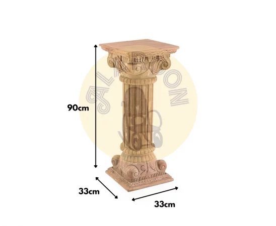 Columna Almeria Madera Mango 33x33x90 Cm - Moycor (3)