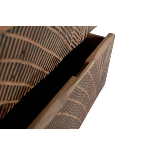 Cómoda 6 Cajones Madera Acacia y Patas Metal Colección Yakarta 125x40x86 Cm - Giner y Colomer (1)