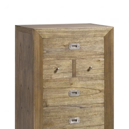 Cómoda Alta Merapi 6 Cajones de Madera de Mendi - Moycor (2)