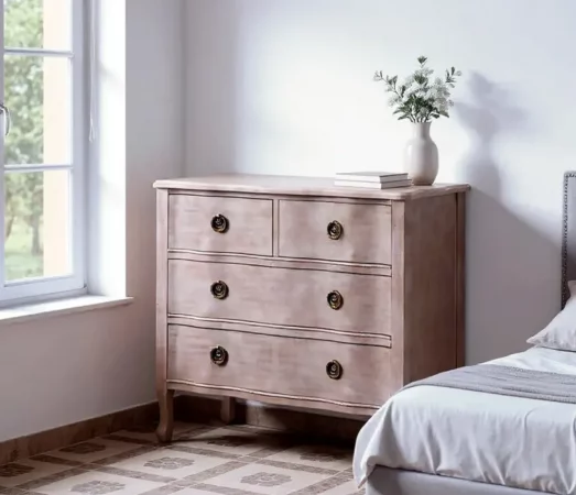 Comoda Madera Abeto Marron Claro 93x38x78 Cm - IXIA (6)