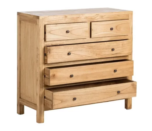 Comoda Madera Mindi Natural 100x40x90 Cm - IXIA (4)