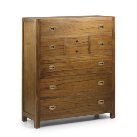 Cómoda Star de Madera de Mindi de 8 Cajones - Moycor (1)