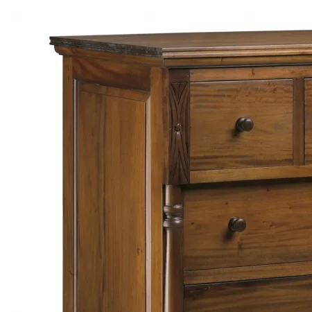 Cómoda Vintage con 6 Cajones de Madera de Caoba - Moycor (2)