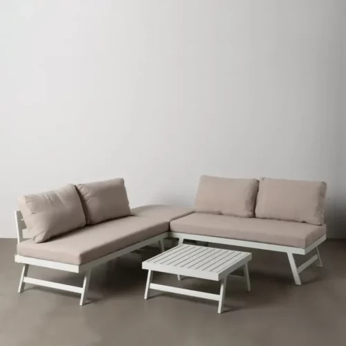Conjunto Jardín Aluminio Beige Blanco Exterior - IXIA (3)