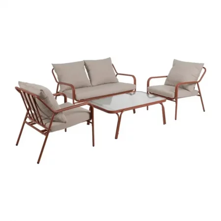 Conjunto Jardín Terracota Acero Exterior - IXIA (8)