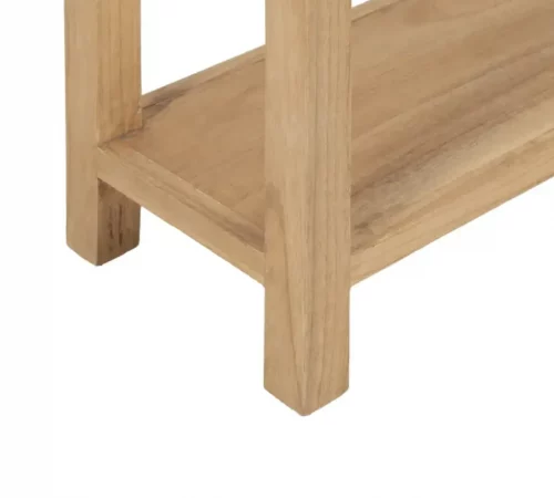 Consola 2 Cajones Natural Madera de Mindi 70x30x80 Cm - IXIA (5)