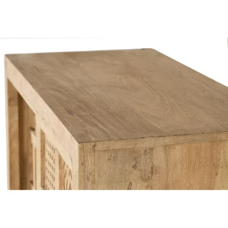 Consola 2 Puertas Correderas Madera Mango Patas Metal Colección Style 90x40x90 Cm - Giner y Colomer (2)